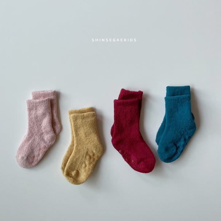 SHINSEAGE KIDS - Korean Children Fashion - #Kfashion4kids - Sleep Socks [set of 4] - 4
