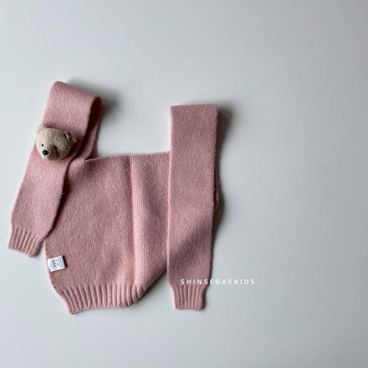 SHINSEAGE KIDS - Korean Children Fashion - #Kfashion4kids - Bear Shawl