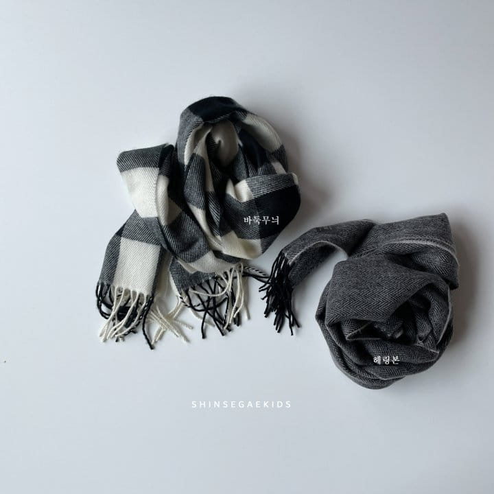 SHINSEAGE KIDS - Korean Children Fashion - #Kfashion4kids - Check Long Muffler - 2