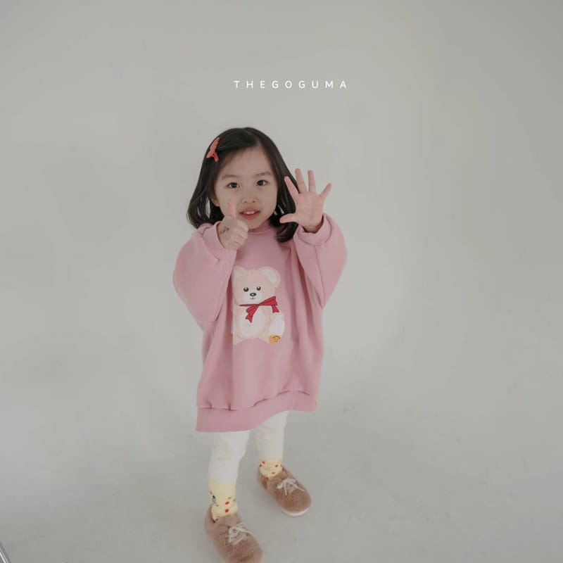 SHINSEAGE KIDS - Korean Children Fashion - #Kfashion4kids - Bear Smile Long Sweatshirt