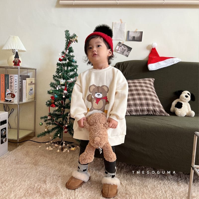 SHINSEAGE KIDS - Korean Children Fashion - #Kfashion4kids - Bear Smile Long Sweatshirt - 8
