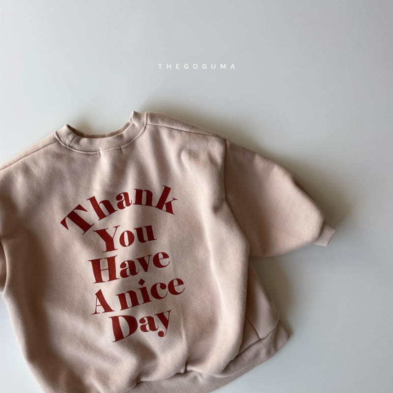 SHINSEAGE KIDS - Korean Children Fashion - #Kfashion4kids - Thank You Long Sweatshirt - 12