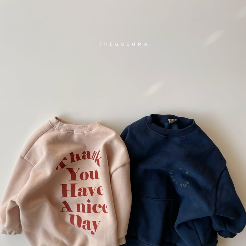 SHINSEAGE KIDS - Korean Children Fashion - #Kfashion4kids - Thank You Long Sweatshirt - 2