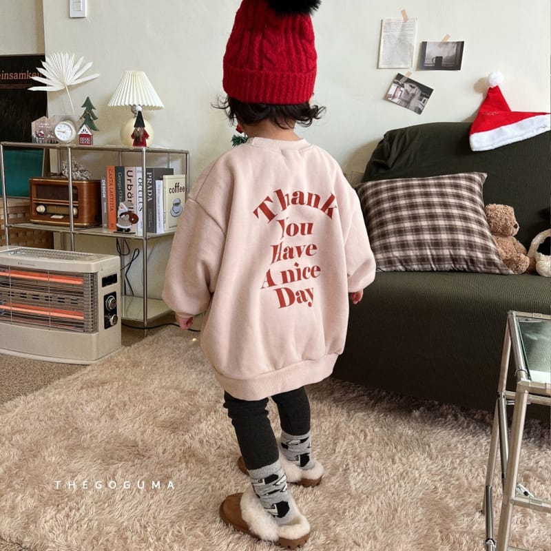 SHINSEAGE KIDS - Korean Children Fashion - #Kfashion4kids - Thank You Long Sweatshirt - 8