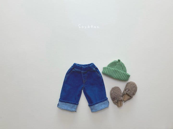 SOYBEAN - Korean Children Fashion - #Kfashion4kids - Fleece Span Wide Jeans - 2