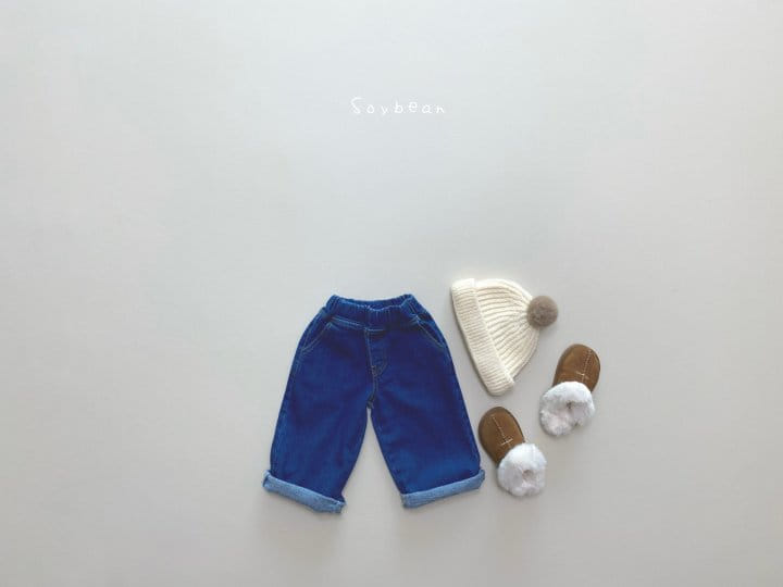 SOYBEAN - Korean Children Fashion - #Kfashion4kids - Fleece Span Wide Jeans - 5