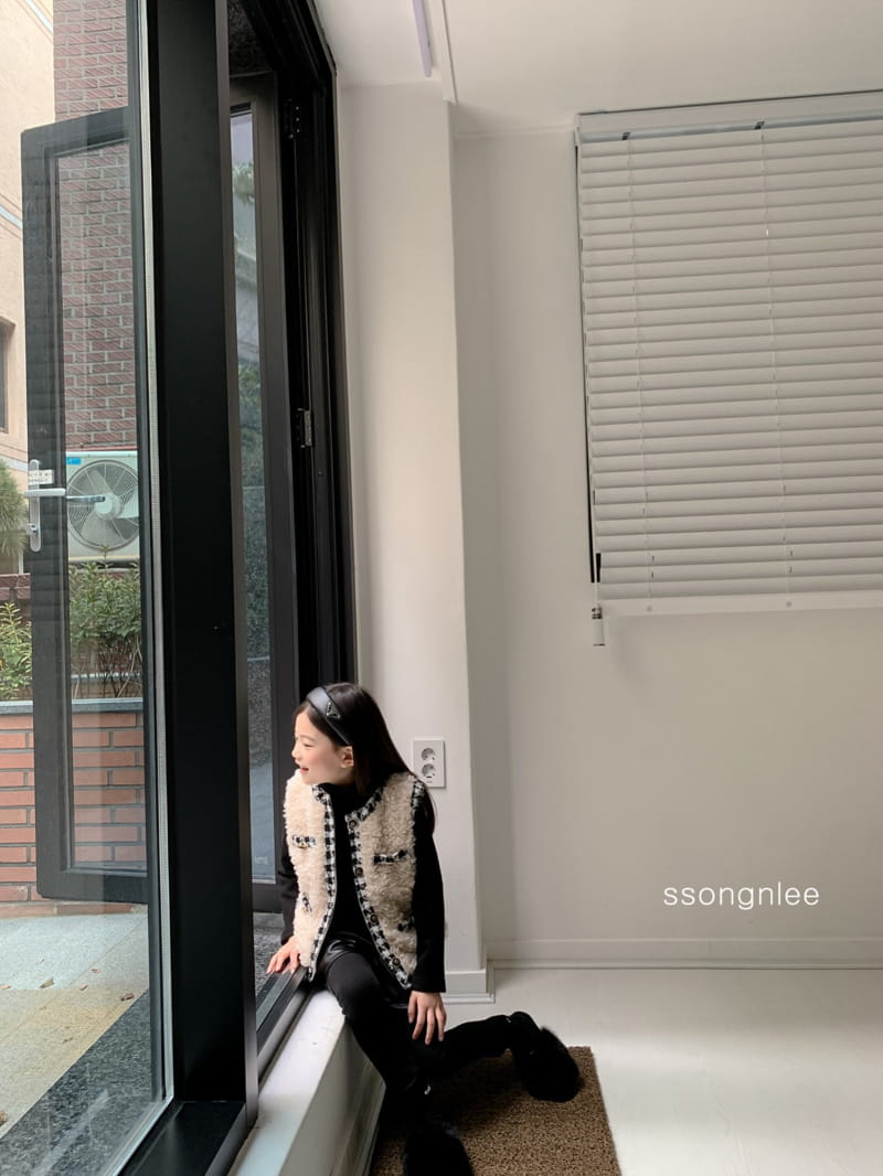 SSONGNLEE - Korean Children Fashion - #Kfashion4kids - Twid Vest Jacket - 4