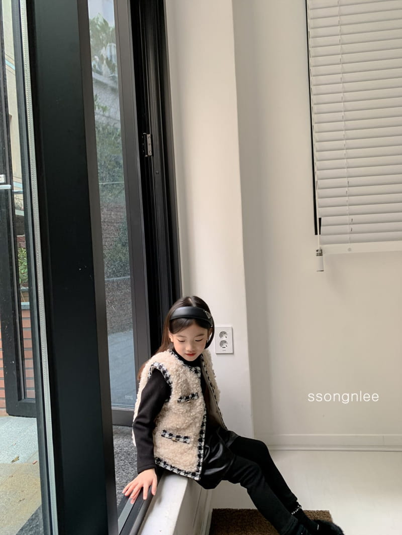 SSONGNLEE - Korean Children Fashion - #Kfashion4kids - Twid Vest Jacket - 5