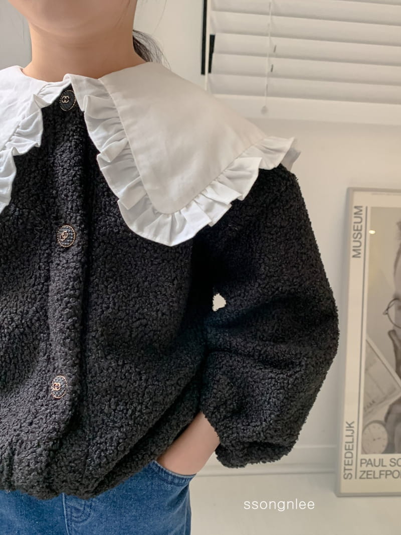 SSONGNLEE - Korean Children Fashion - #Kfashion4kids - Bboglei Collar Cardigan