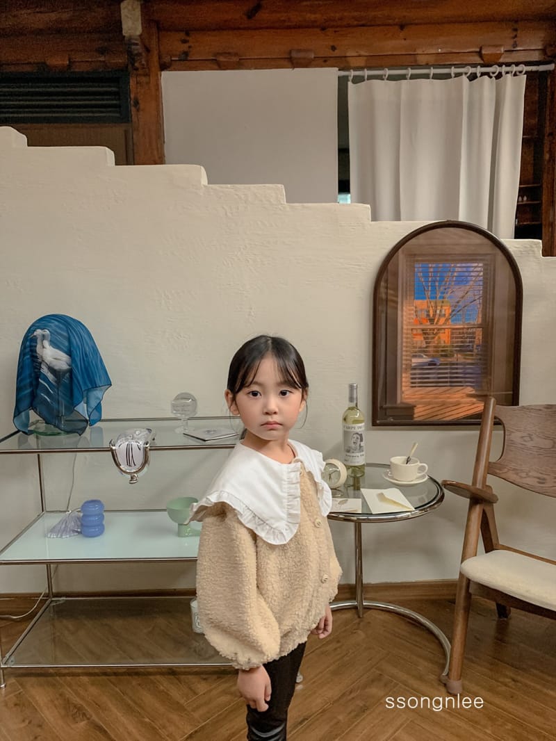 SSONGNLEE - Korean Children Fashion - #Kfashion4kids - Bboglei Collar Cardigan - 4