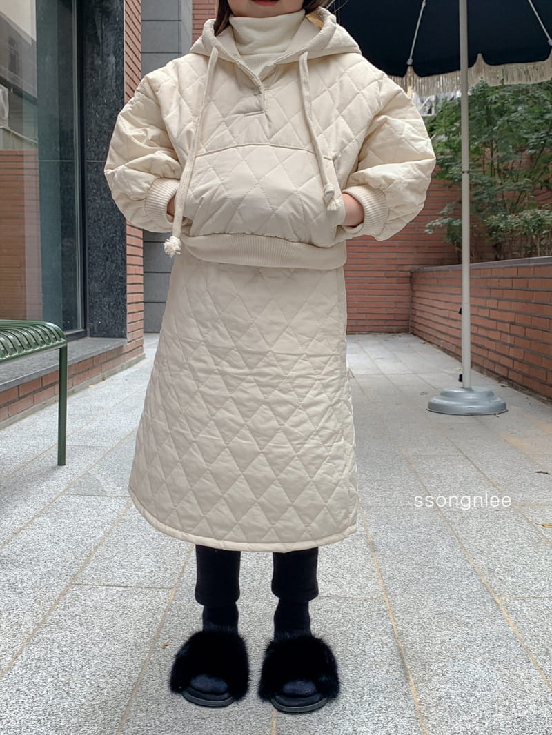 SSONGNLEE - Korean Children Fashion - #Kfashion4kids - Quilting Skirt Top Set