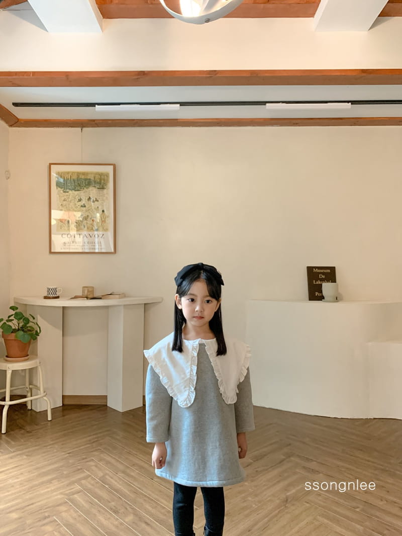SSONGNLEE - Korean Children Fashion - #Kfashion4kids - Big Collar One-piece