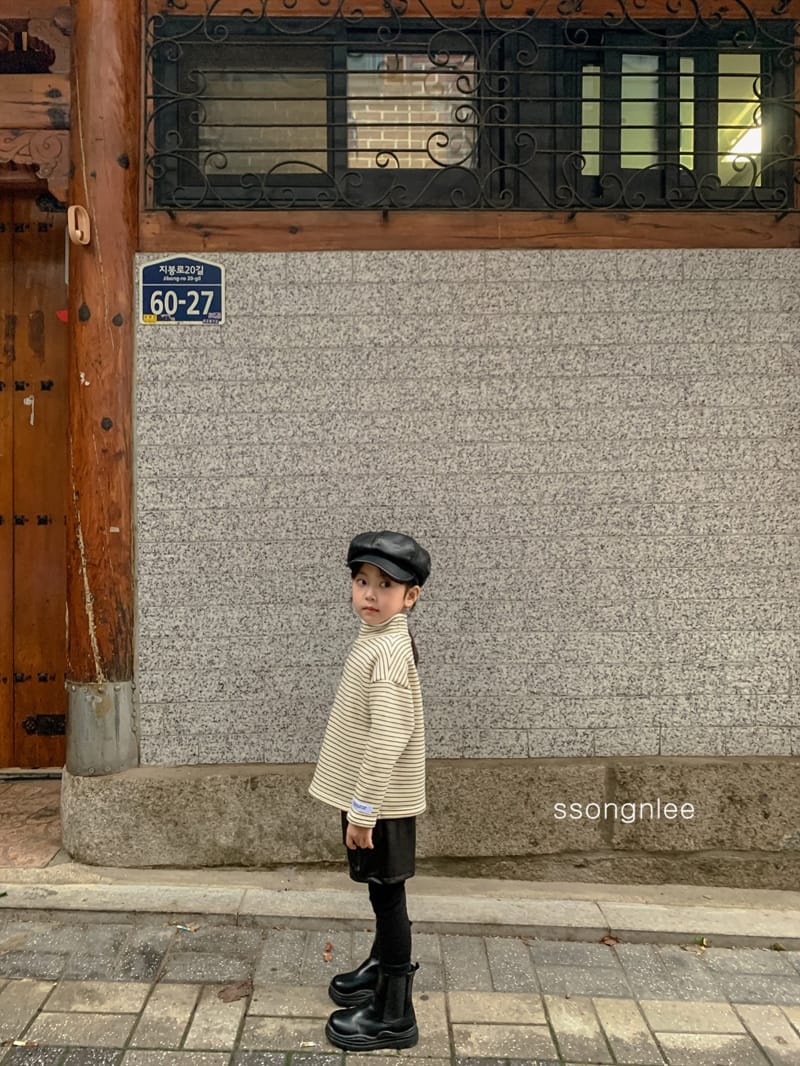 SSONGNLEE - Korean Children Fashion - #Kfashion4kids - Stripes Turtleneck Tee - 12