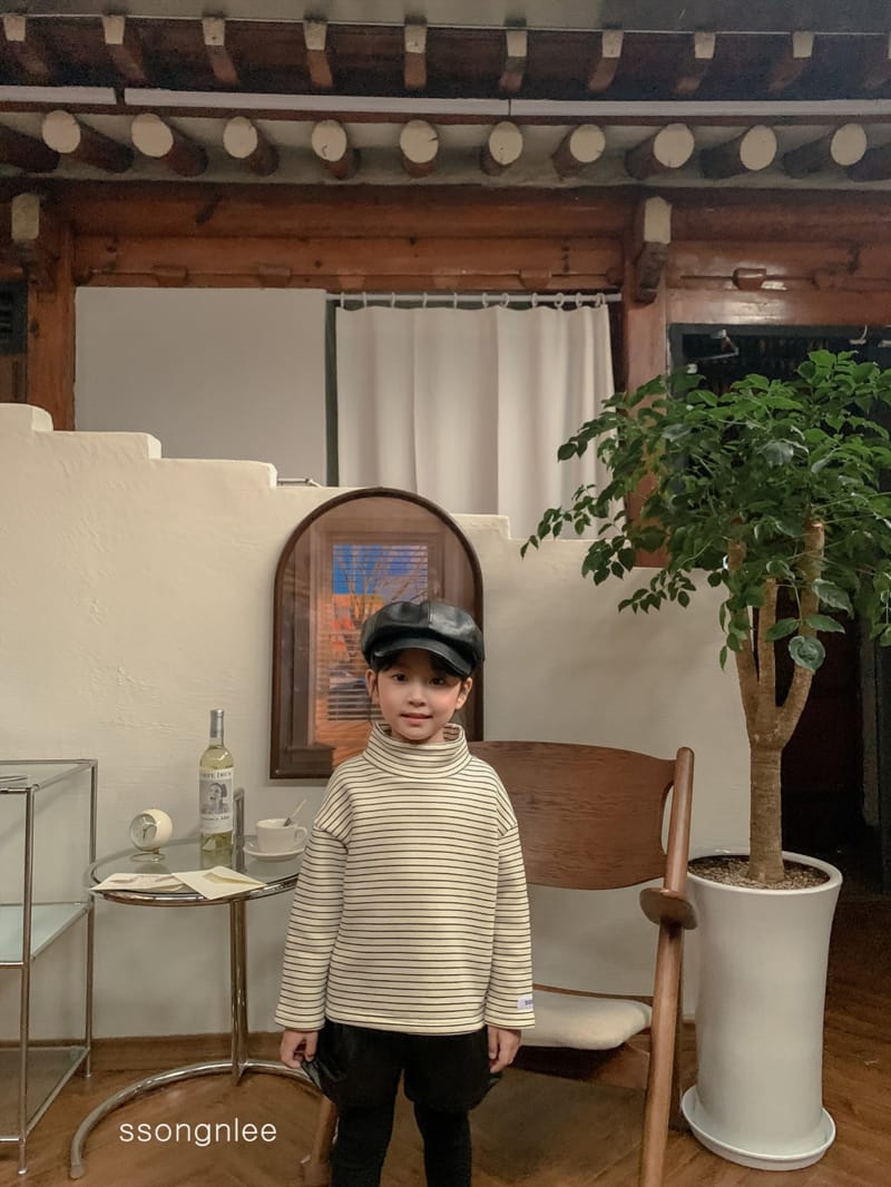 SSONGNLEE - Korean Children Fashion - #Kfashion4kids - Stripes Turtleneck Tee - 3