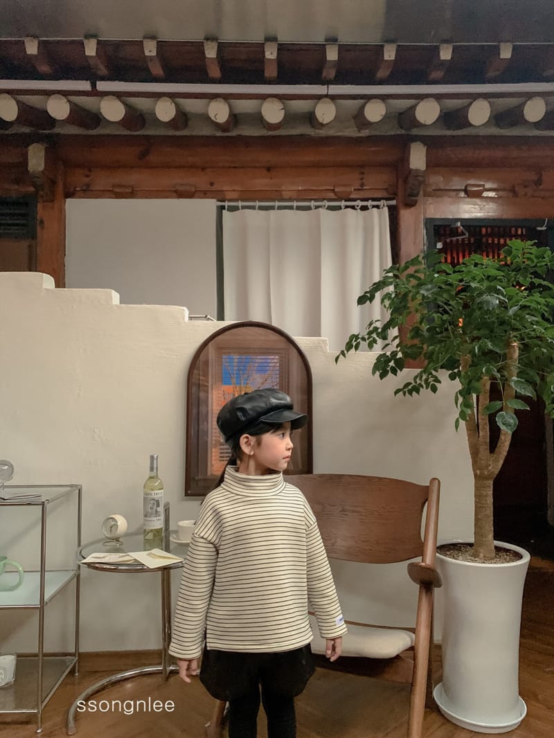 SSONGNLEE - Korean Children Fashion - #Kfashion4kids - Stripes Turtleneck Tee - 4