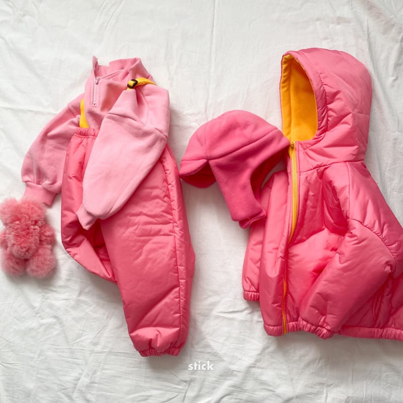 STICK - Korean Children Fashion - #Kfashion4kids - Sled Jumper Dungarees Set - 5