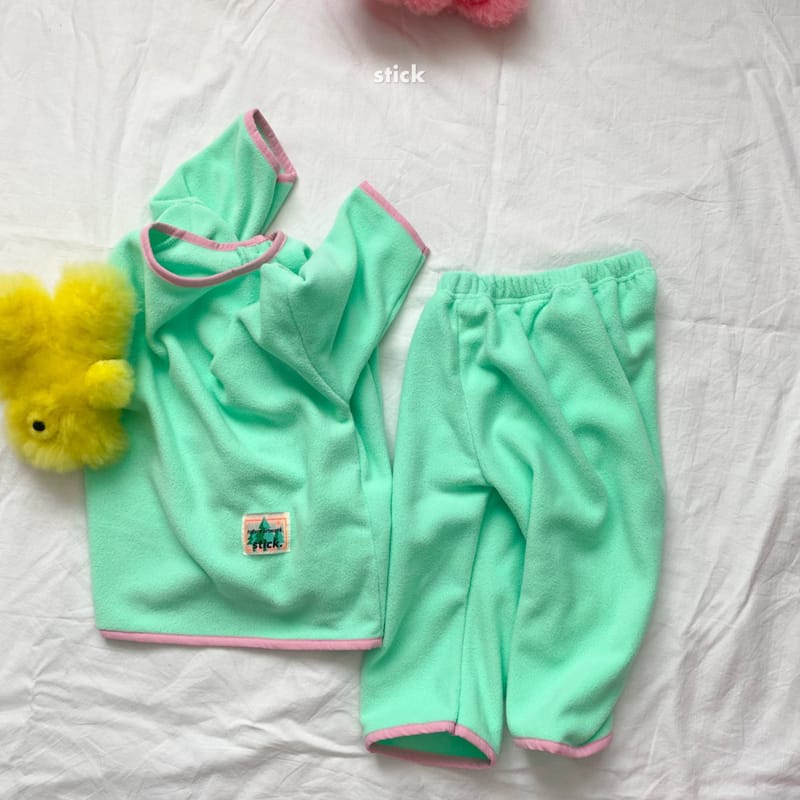 STICK - Korean Children Fashion - #Kfashion4kids - Fleece Pajamas Set with Mom - 11