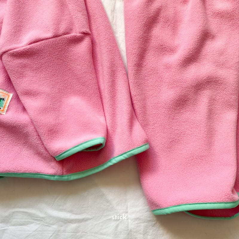 STICK - Korean Children Fashion - #Kfashion4kids - Fleece Pajamas Set with Mom - 3