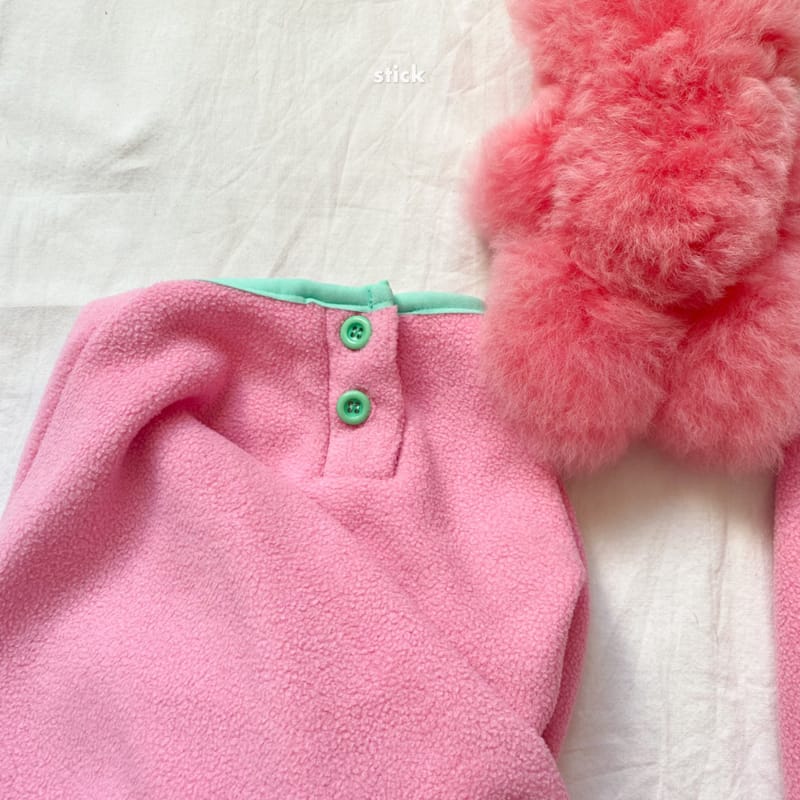 STICK - Korean Children Fashion - #Kfashion4kids - Fleece Pajamas Set with Mom - 4