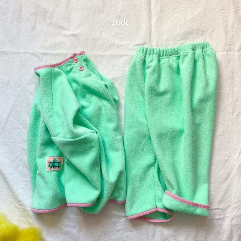 STICK - Korean Children Fashion - #Kfashion4kids - Fleece Pajamas Set with Mom - 5