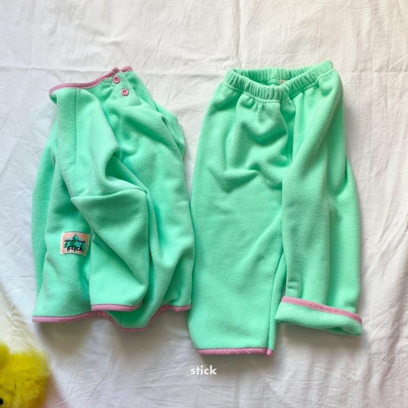 STICK - Korean Children Fashion - #Kfashion4kids - Fleece Pajamas Set with Mom - 6