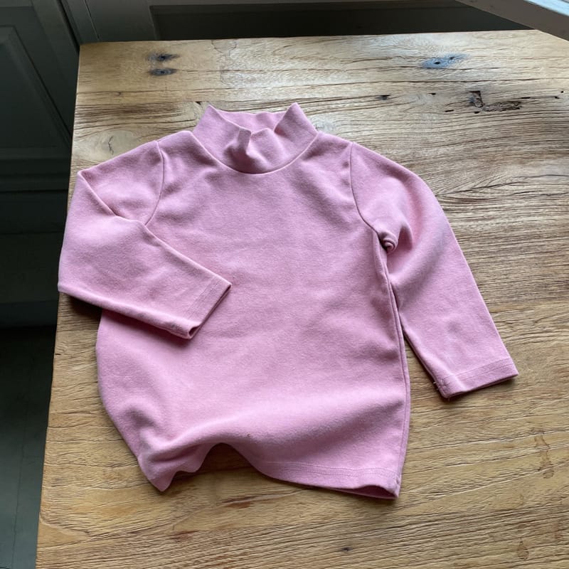 STUDIO M - Korean Children Fashion - #Kfashion4kids - Fleece Half Turtleneck Tee - 10