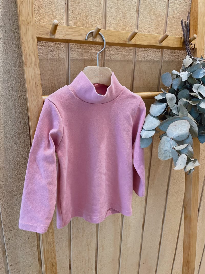 STUDIO M - Korean Children Fashion - #Kfashion4kids - Fleece Half Turtleneck Tee - 5