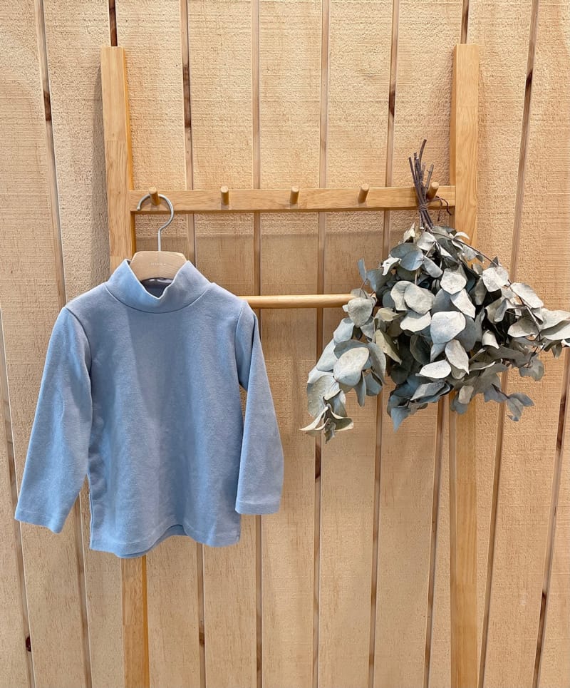 STUDIO M - Korean Children Fashion - #Kfashion4kids - Fleece Half Turtleneck Tee - 6