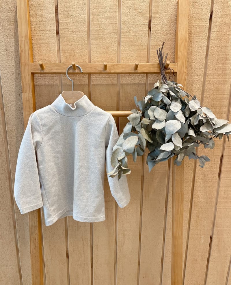 STUDIO M - Korean Children Fashion - #Kfashion4kids - Fleece Half Turtleneck Tee - 8