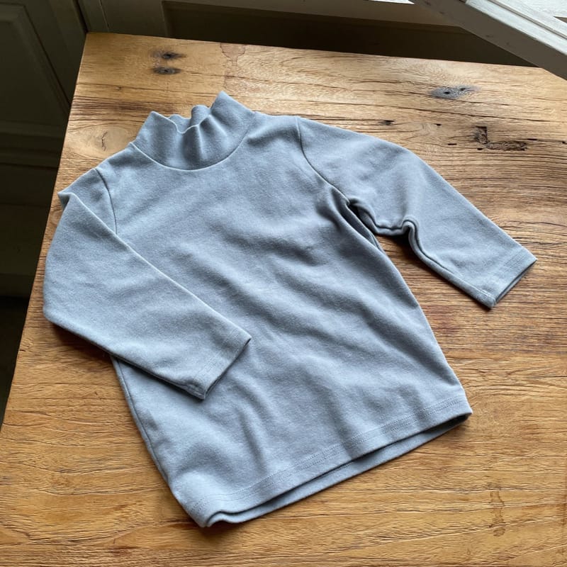 STUDIO M - Korean Children Fashion - #Kfashion4kids - Fleece Half Turtleneck Tee - 9