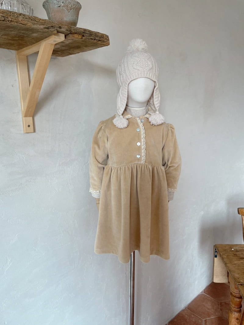 STUDIO M - Korean Children Fashion - #Kfashion4kids - Velvet Lace One-piece - 10