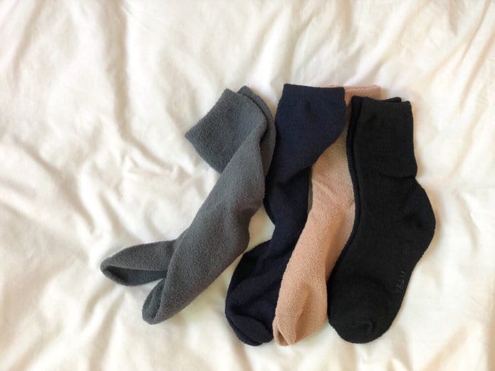TEAMAND - Korean Children Fashion - #Kfashion4kids - Simple Sleep Socks  [set of 4] - 7