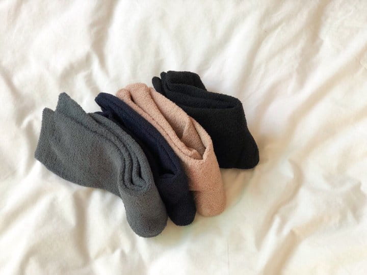 TEAMAND - Korean Children Fashion - #Kfashion4kids - Simple Sleep Socks  [set of 4] - 8
