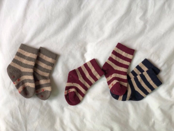TEAMAND - Korean Children Fashion - #Kfashion4kids - Ppapiyong Sleep Socks [set of 3]