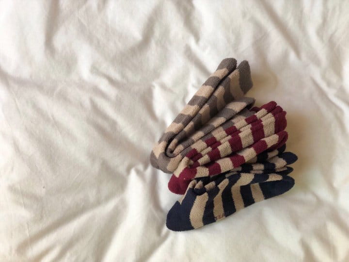 TEAMAND - Korean Children Fashion - #Kfashion4kids - Ppapiyong Sleep Socks [set of 3] - 2