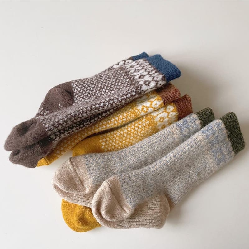TEAMAND - Korean Children Fashion - #Kfashion4kids - Nordic Socks [set of 3] - 3