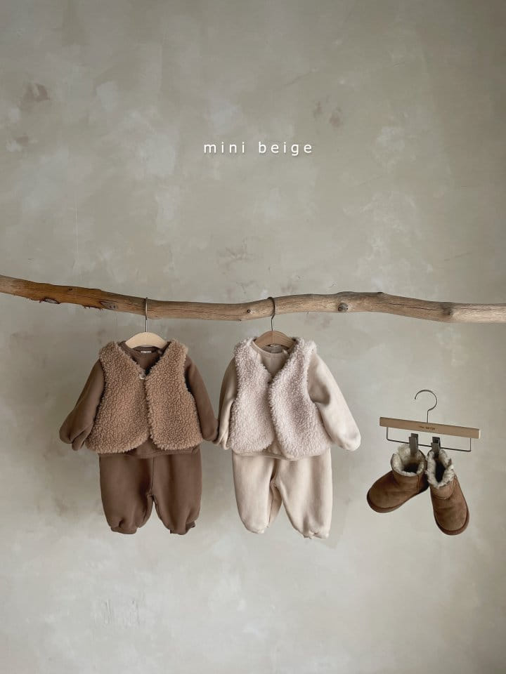 THE BEIGE - Korean Children Fashion - #Kfashion4kids - Pocket Top Bottom Set - 12