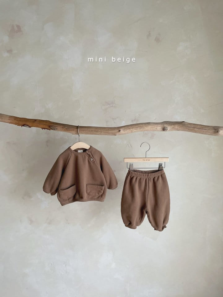 THE BEIGE - Korean Children Fashion - #Kfashion4kids - Pocket Top Bottom Set - 4