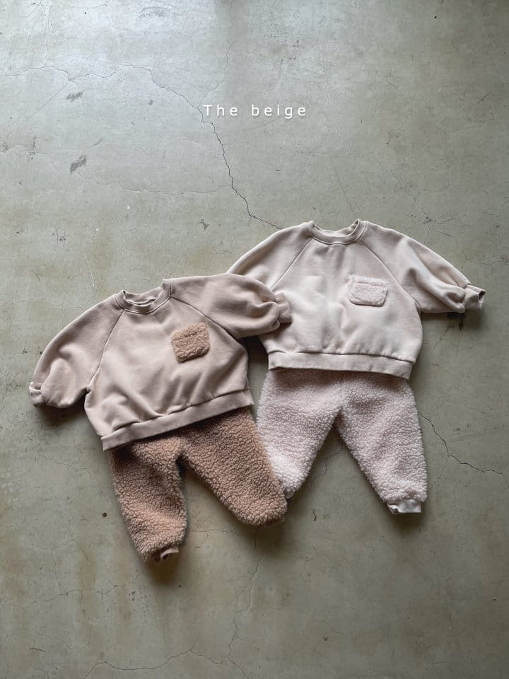 THE BEIGE - Korean Children Fashion - #Kfashion4kids - Fleece Pocket Sweatshirt - 7