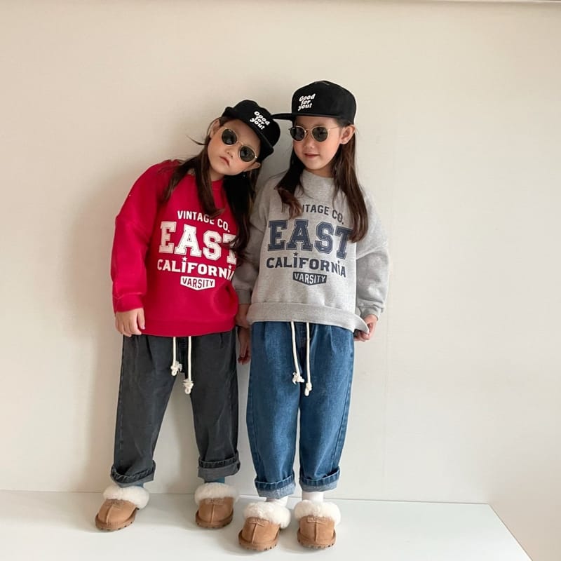 THE GREY - Korean Children Fashion - #Kfashion4kids - Fleece Baggy Jeans - 12