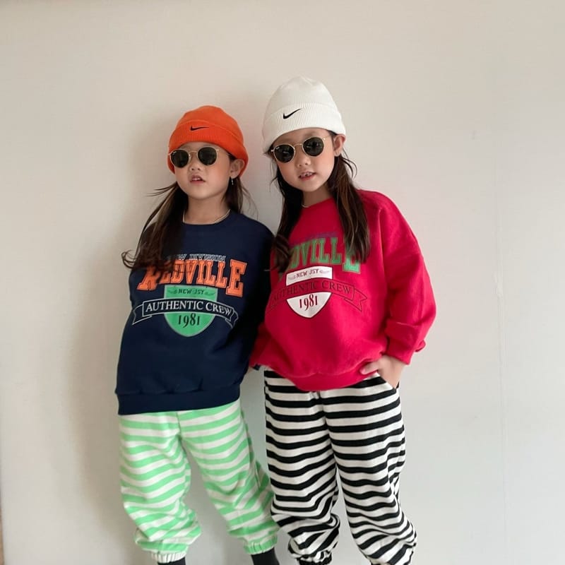 THE GREY - Korean Children Fashion - #Kfashion4kids - Red Vill Sweatshirt - 3