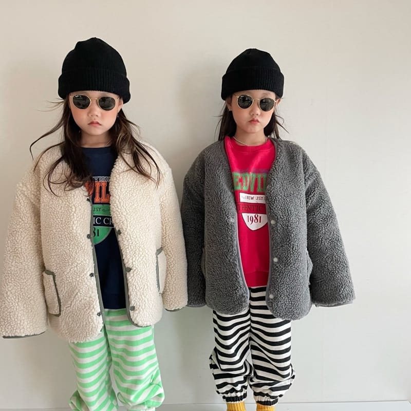 THE GREY - Korean Children Fashion - #Kfashion4kids - Red Vill Sweatshirt - 8