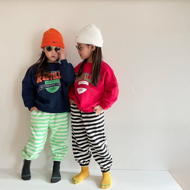 THE GREY - Korean Children Fashion - #Kfashion4kids - Red Vill Sweatshirt - 9
