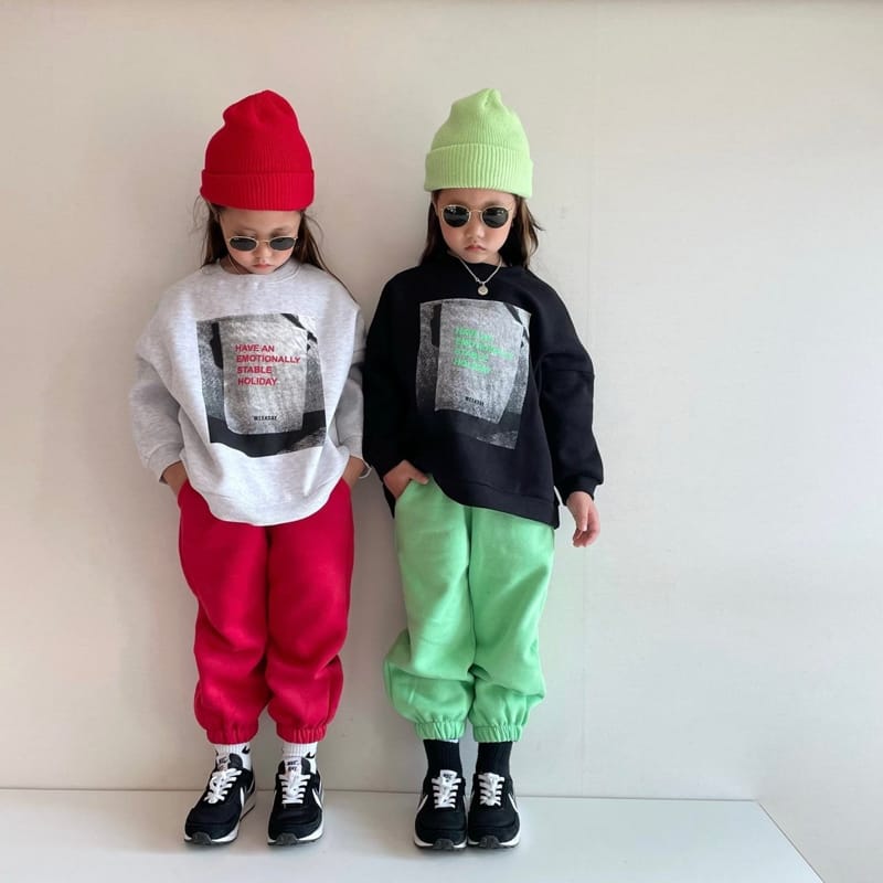 THE GREY - Korean Children Fashion - #Kfashion4kids - Holiday Top Bottom Set - 4