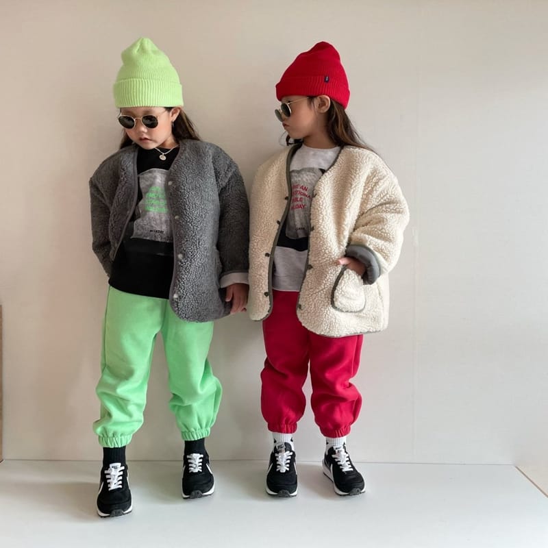 THE GREY - Korean Children Fashion - #Kfashion4kids - Holiday Top Bottom Set - 7