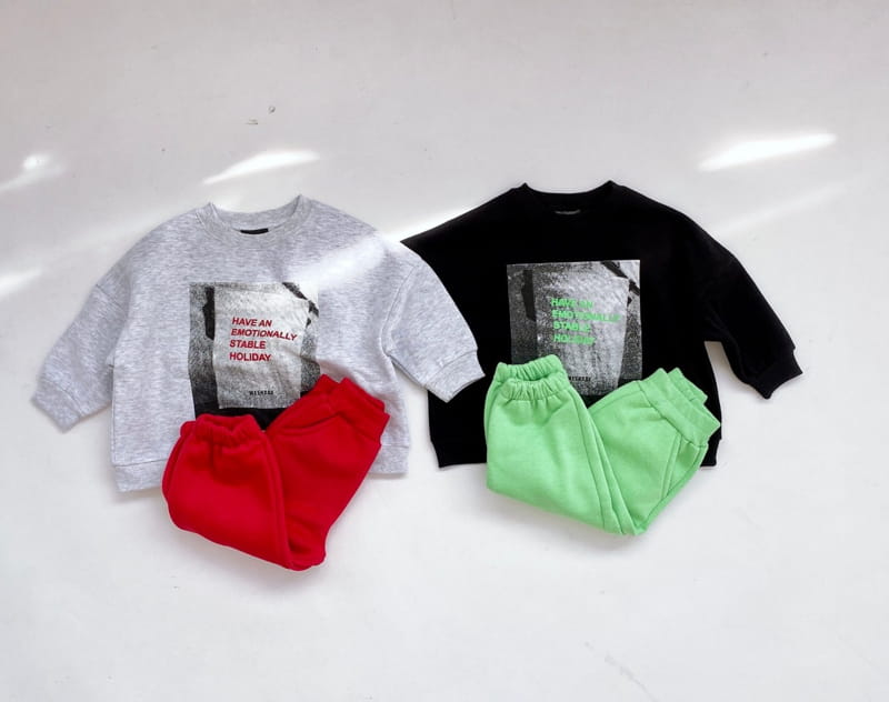THE GREY - Korean Children Fashion - #Kfashion4kids - Holiday Top Bottom Set - 8