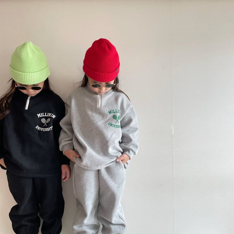 THE GREY - Korean Children Fashion - #Kfashion4kids - Anorak Top Bottom Set