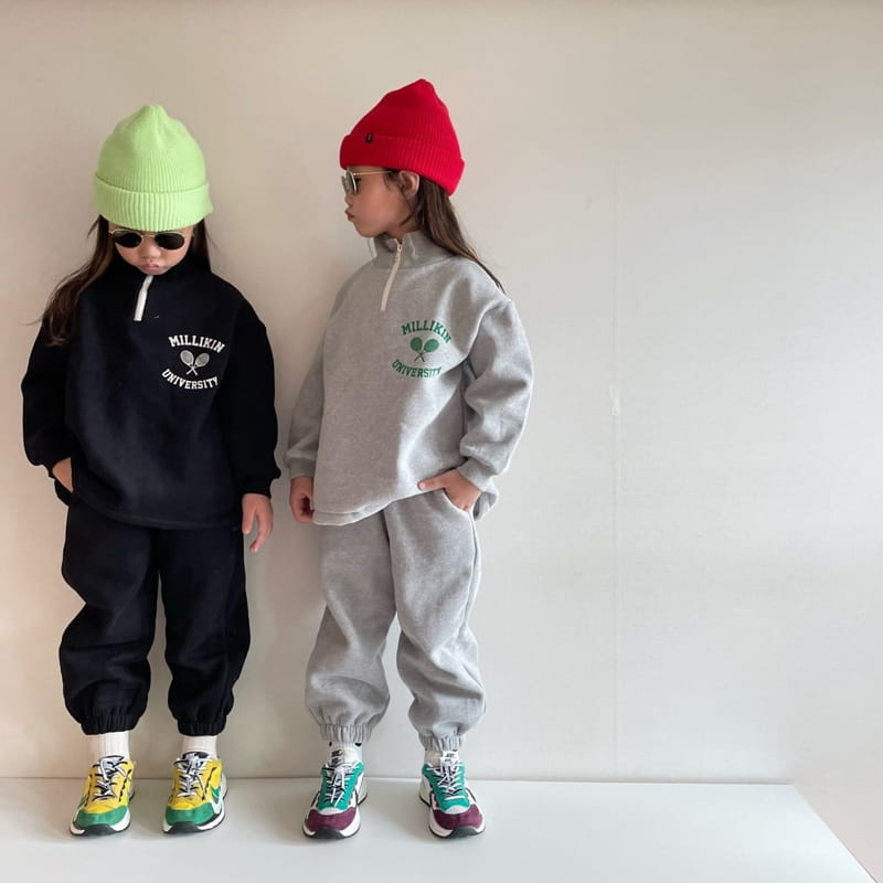 THE GREY - Korean Children Fashion - #Kfashion4kids - Anorak Top Bottom Set - 2