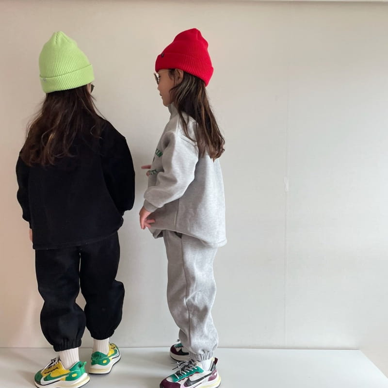THE GREY - Korean Children Fashion - #Kfashion4kids - Anorak Top Bottom Set - 3
