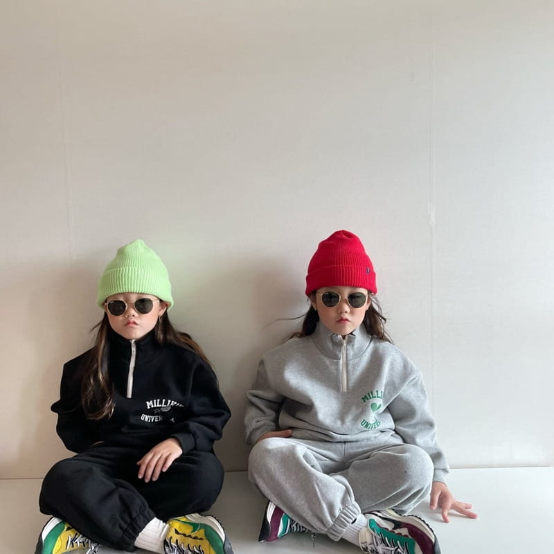 THE GREY - Korean Children Fashion - #Kfashion4kids - Anorak Top Bottom Set - 5